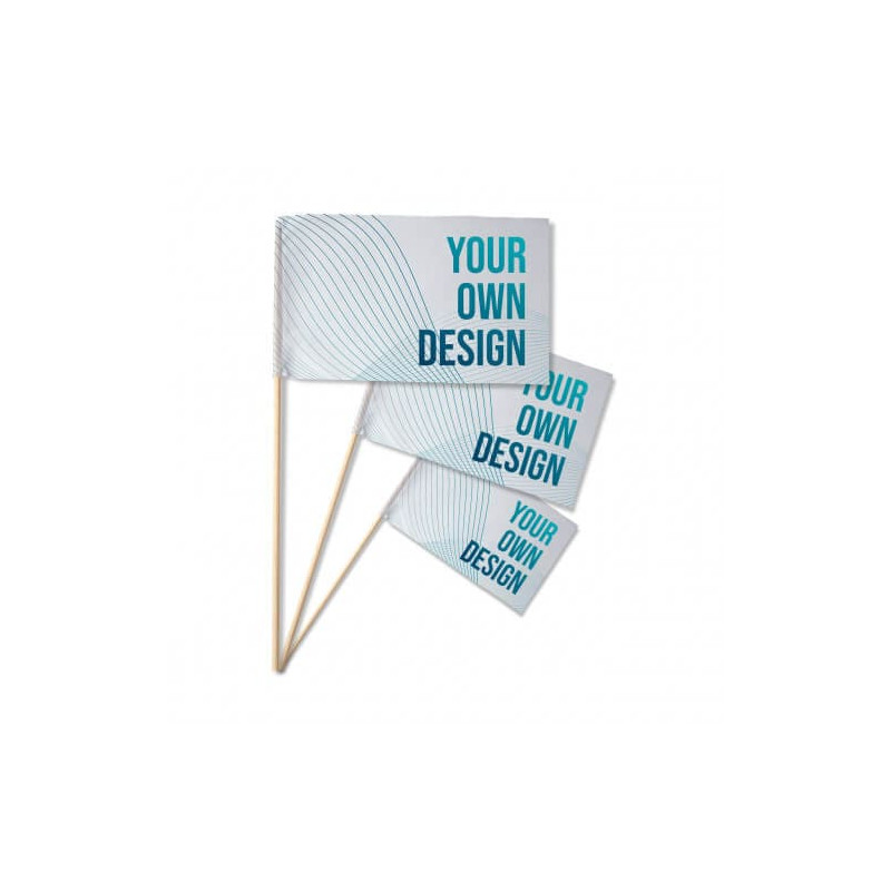 Bandera con palo personalizado