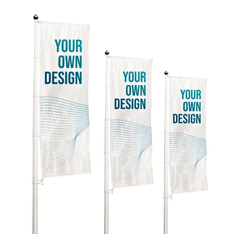 Mástil publicitario de aluminio 6 metros personalizado